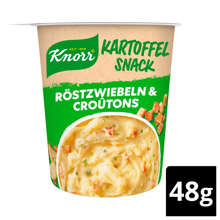 Knorr Kartoffel Snack Röstzwiebel & Croutons 48g